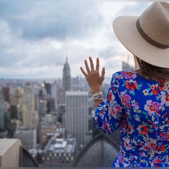 Yumi Kim Short Sleeve Liz Romper in Blue Love Potion Floral - Picture 11 of 11